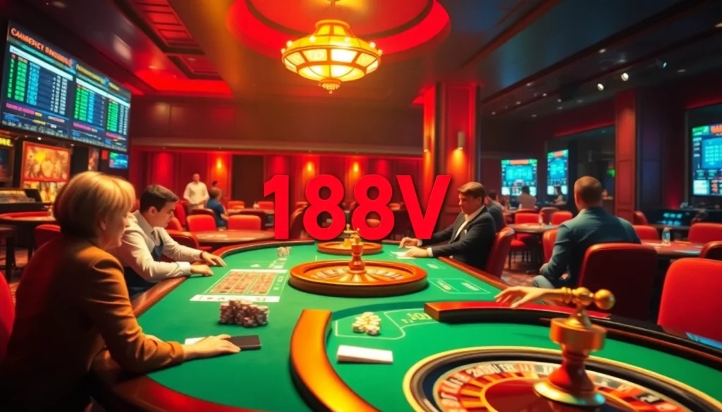Experience the thrill of 188V at online casino tables with immersive gaming action.