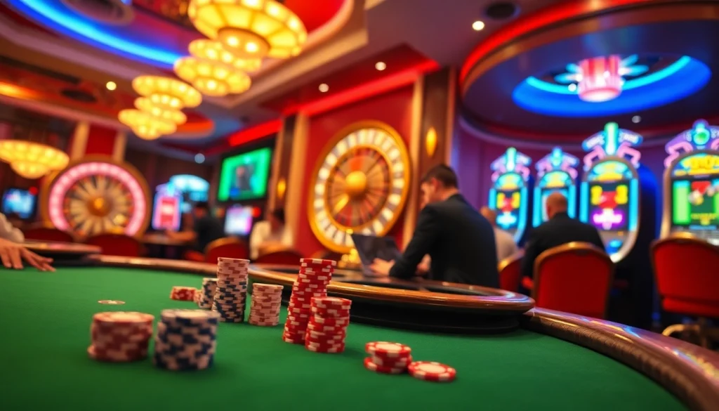 Experience the thrill of betting with the exciting 789f link at a vibrant casino table.