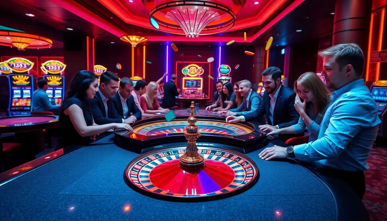 At https://vaobet.cn.com/, players experience an electrifying casino atmosphere with vibrant gaming options and thrilling roulette action.