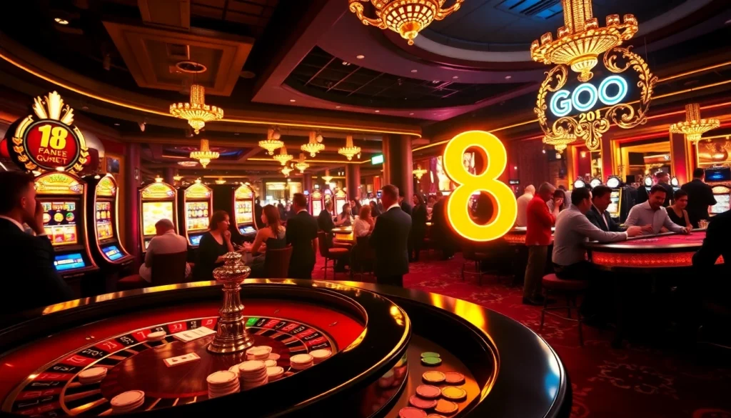 GO8 offers exhilarating casino experiences with lively roulette games and engaging slot machines.