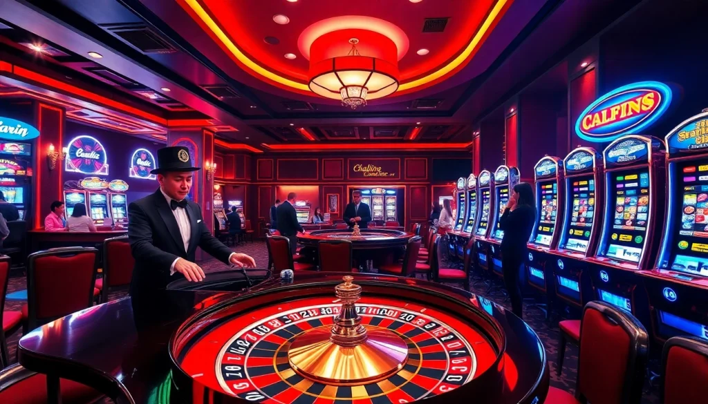 Experience the thrill of winning at 13win with players engaged in a lively casino atmosphere full of roulette and poker.