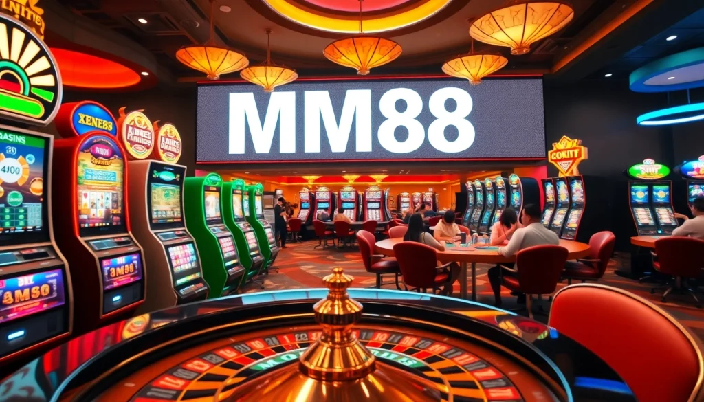Experience the thrill of online gambling at MM88 with exciting slot machines and live poker tables.